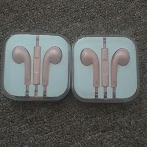 Pink ear buds